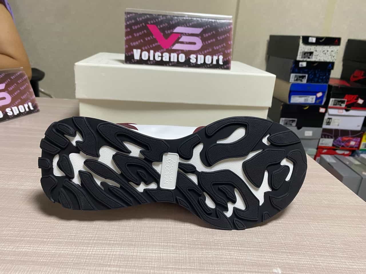 Alexander McQueen Burgundy White