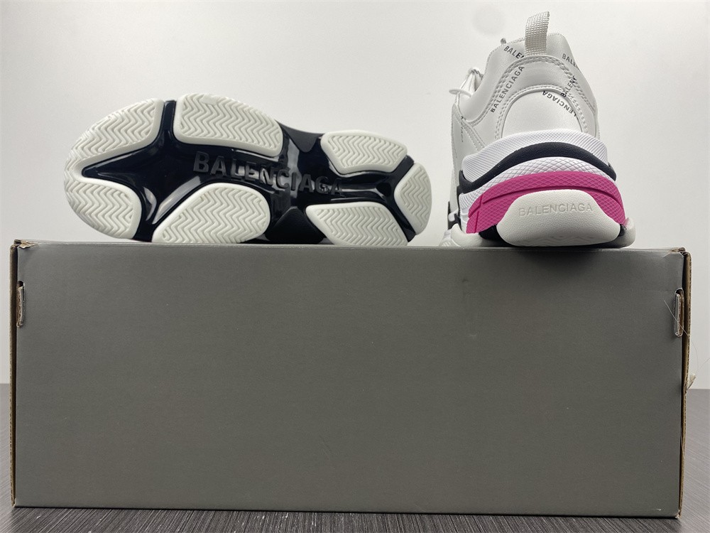 Balenciaga Triple S Letter White Rose Red