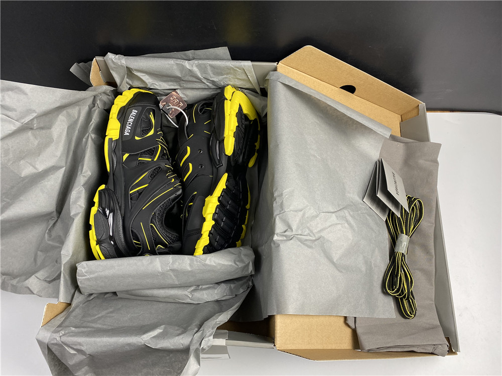 Balenciaga Track Sneaker Black Neon Yellow
