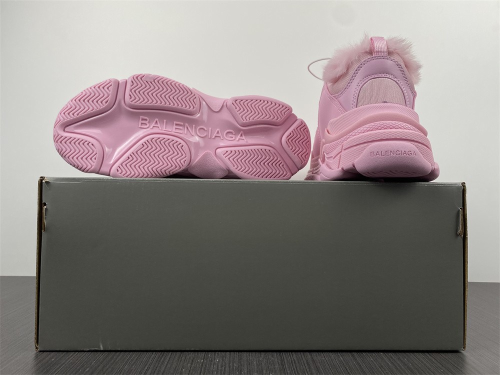 Balenciaga Triple S Fake FurPink (Women's)