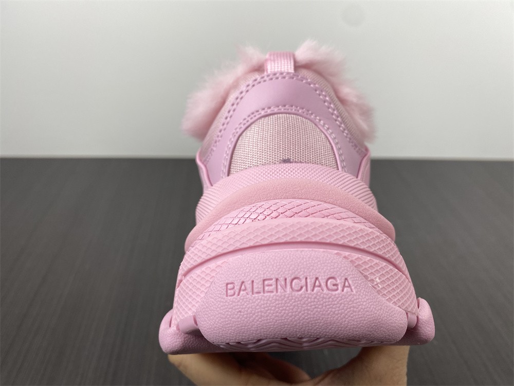 Balenciaga Triple S Fake FurPink (Women's)