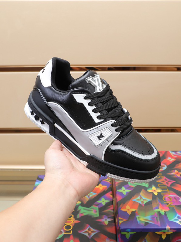 Louis Vuitton LV Trainer Black Grey White