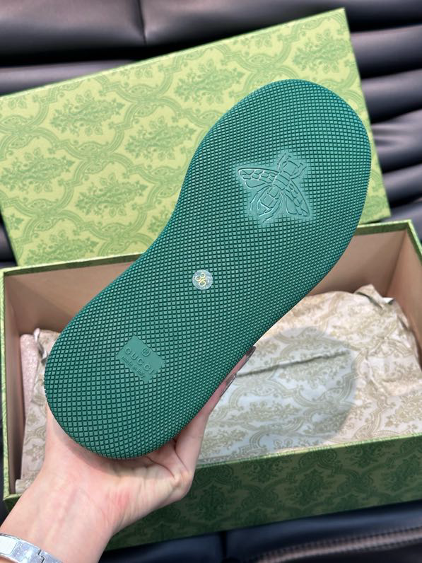 Gucci Screener GG Sneakers White Yellow Green