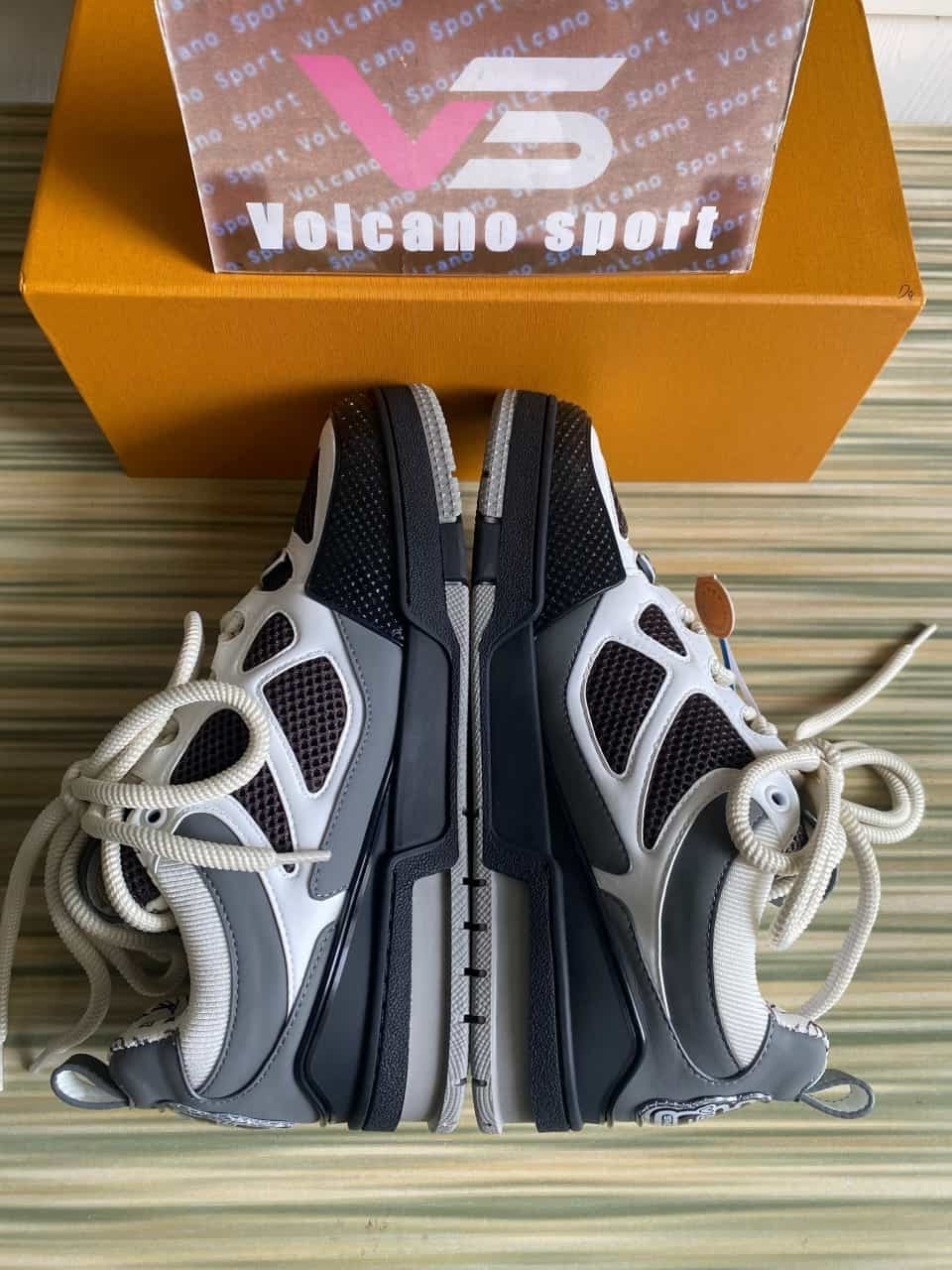 LV Skate Sneaker Grey brown White