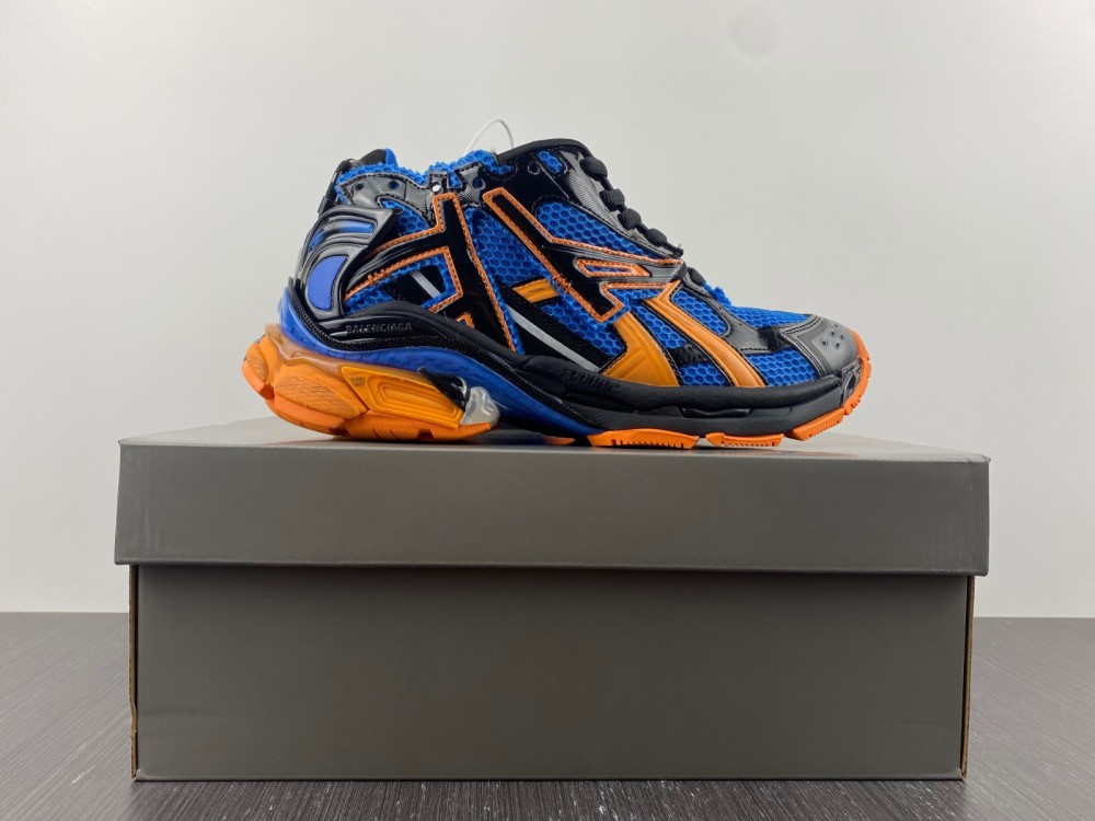 Balenciaga Runner Sneaker Blue Orange
