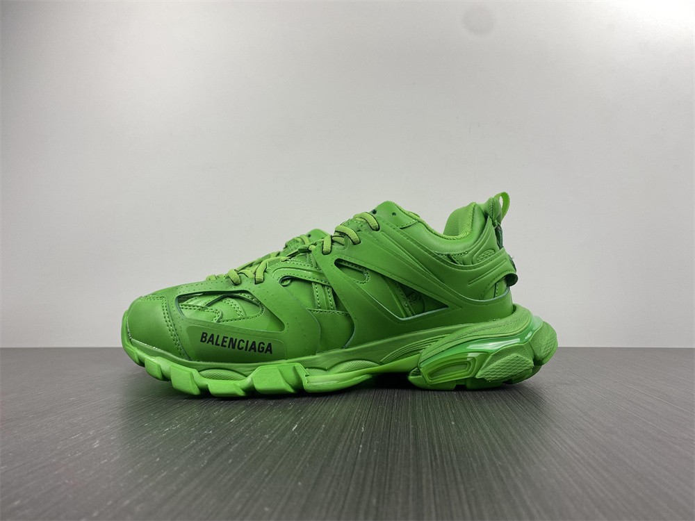 Balenciaga Track.2 Clear Sole Fluo Green