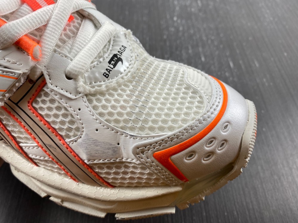 Balenciaga Track 2 Logo-Detailed Metallic Mesh And Rubber Sneakers White