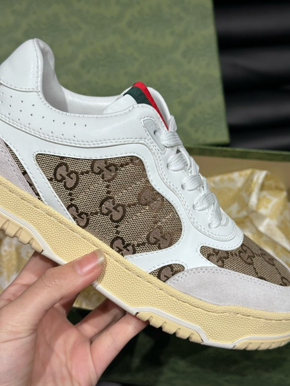 Gucci Re-Web Sneakers Nude & Neutrals