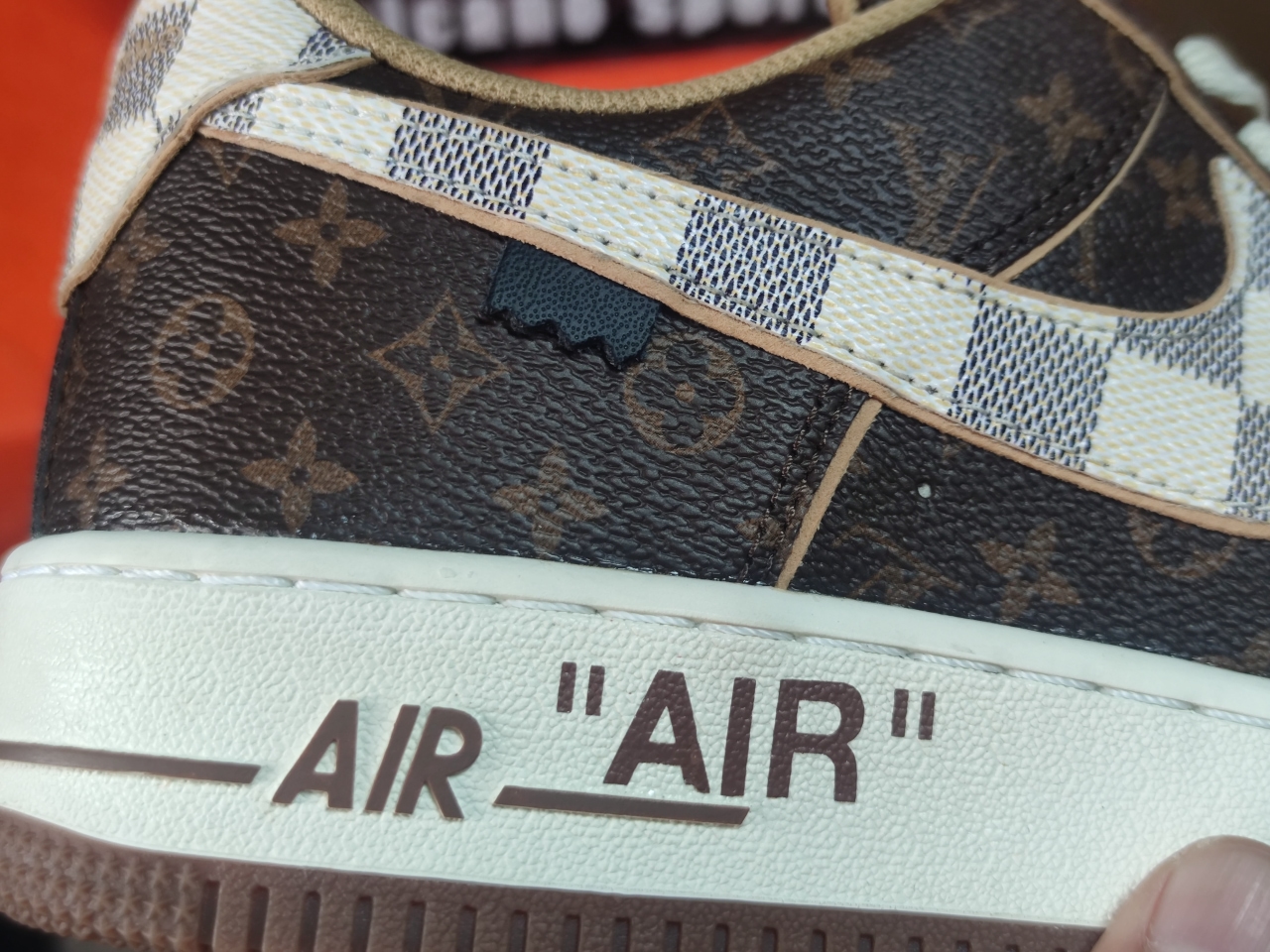 Louis Vuitton Nike Air Force 1 Low Monogram Brown Damier Azur
