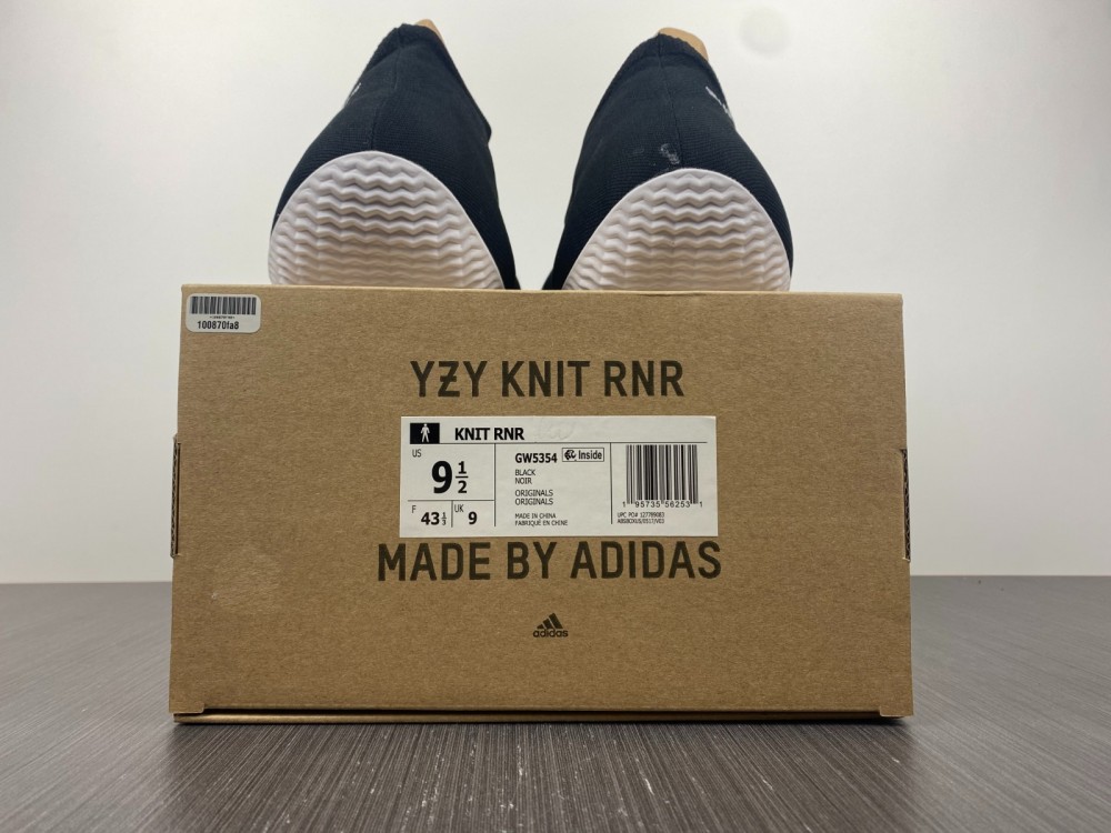 Yeezy Knit RNR Sulfur Black and White