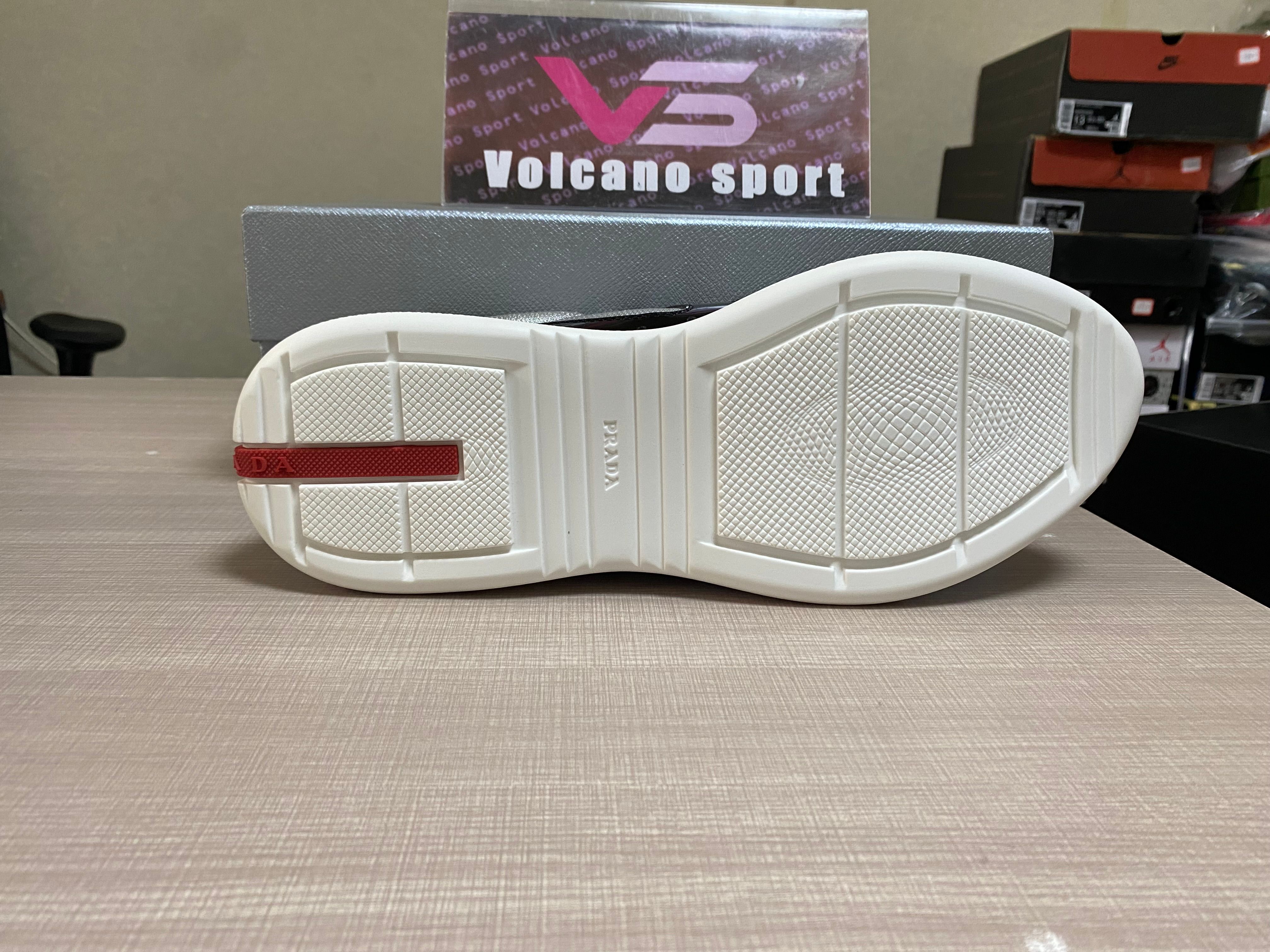 Prada America's Cup sneakers black silver