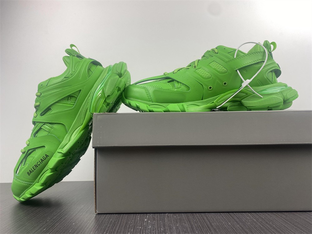 Balenciaga Track.2 Clear Sole Fluo Green