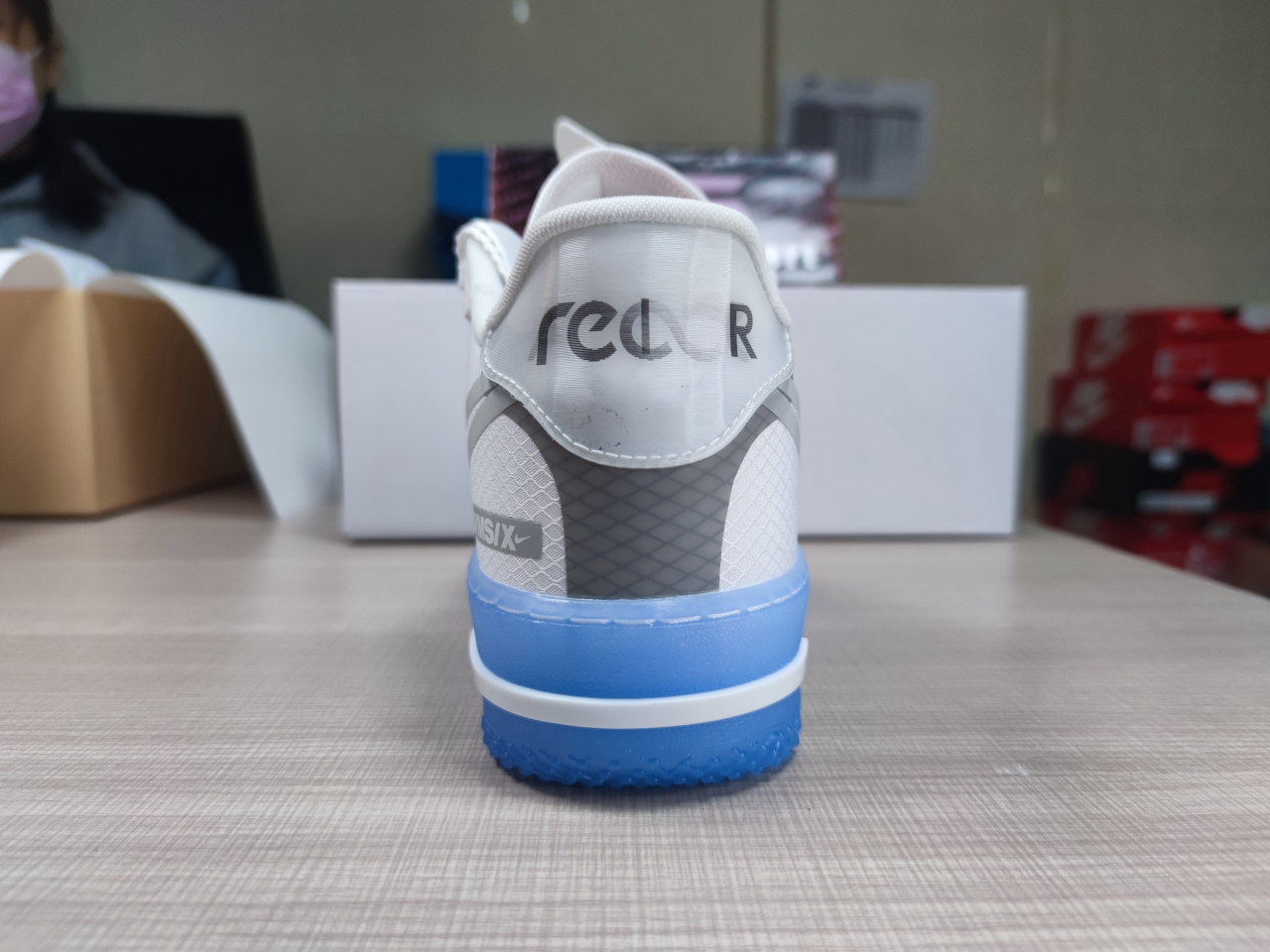 Air Force 1 React White Light Bone CQ8879-100