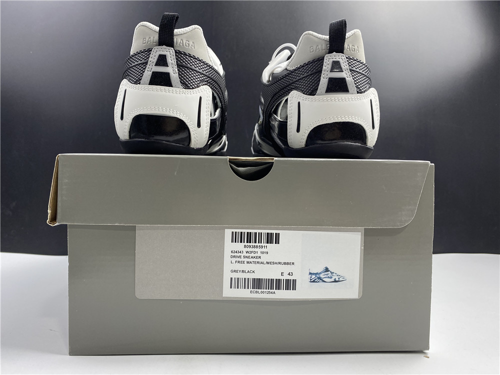 BALENCIAGA Women's Colorblock Drive Cutout Sneakers Shoes Grey Black