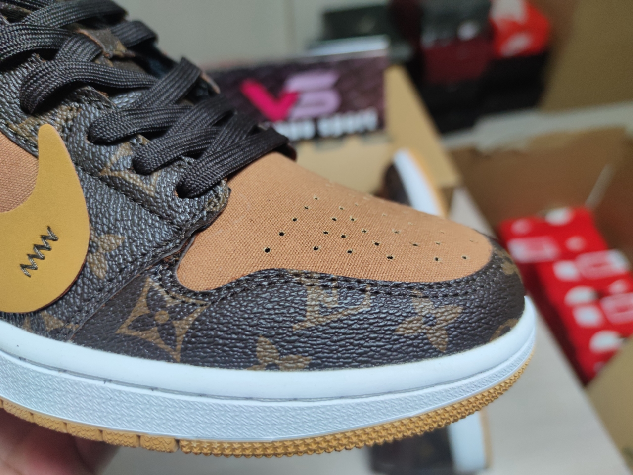 LV x Jordan 1 low