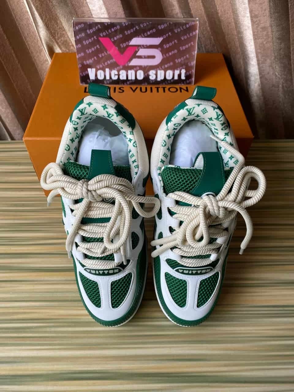 LV Skate Sneaker Green White