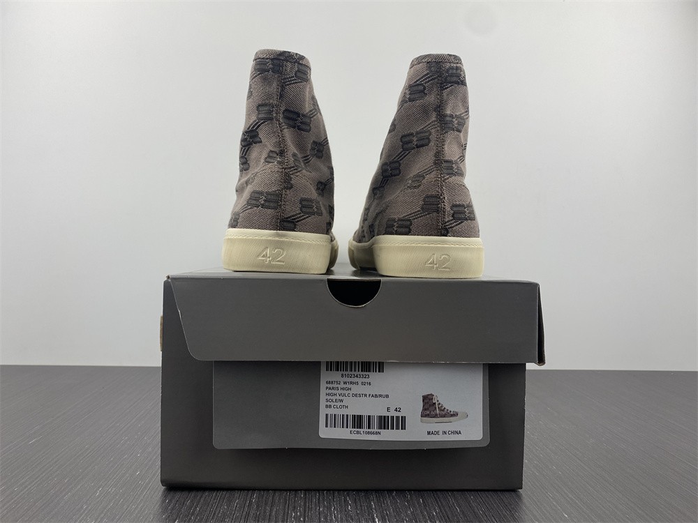 Balenciaga Paris High-top Laced Sneakers