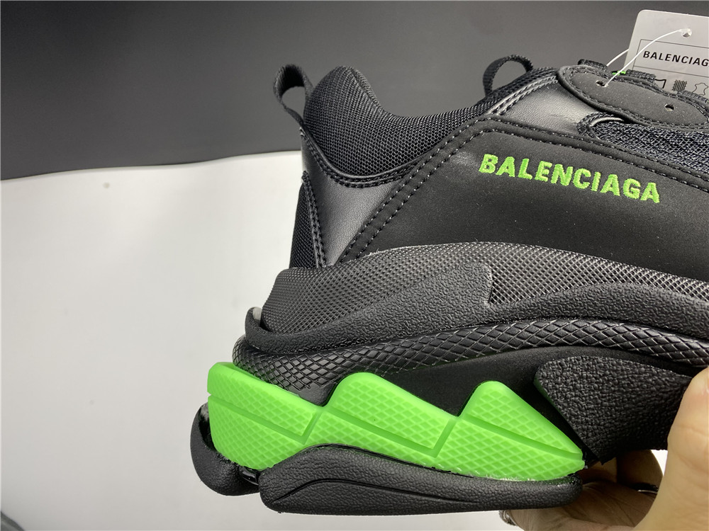 Balenciaga Wmns Triple S 'Black Yellow Fluo'