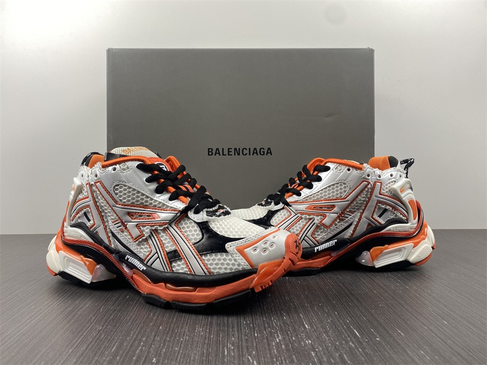 Balenciaga Runner Year Of The Tiger Mesh & Nylon White / Orange / Black