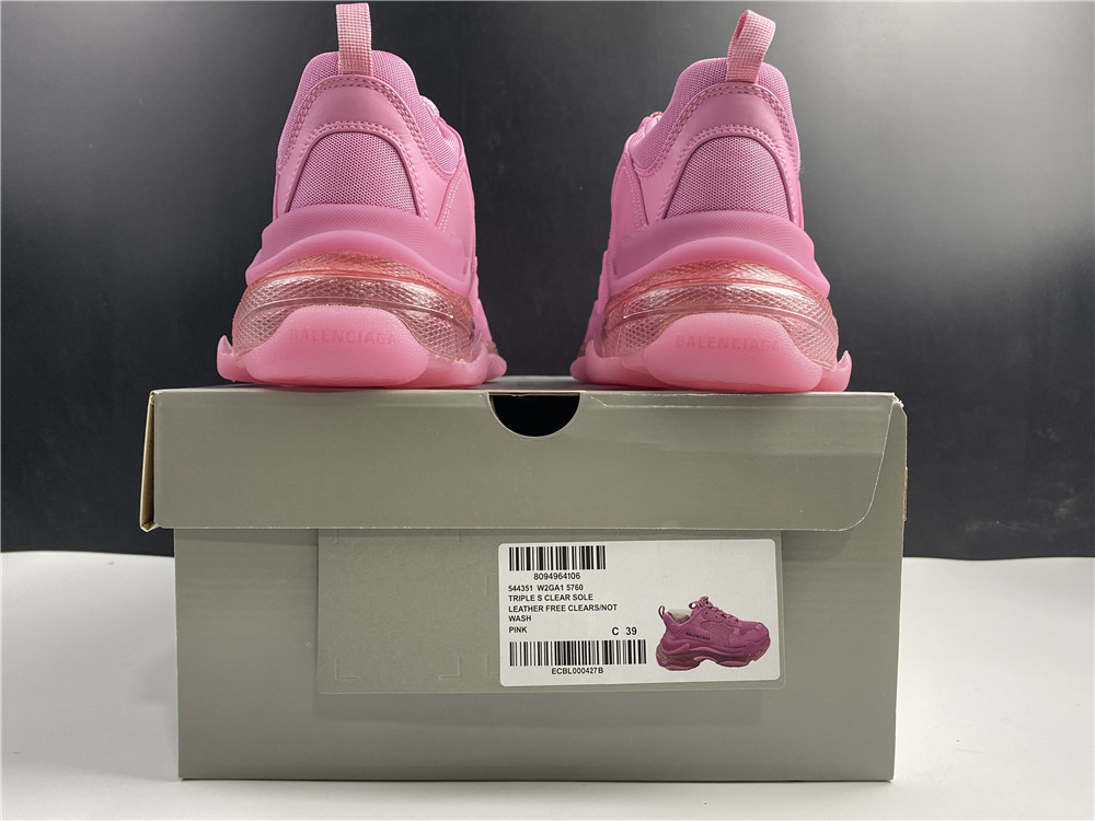 Balenciaga Triple S Clear Sole Pink (Women's)