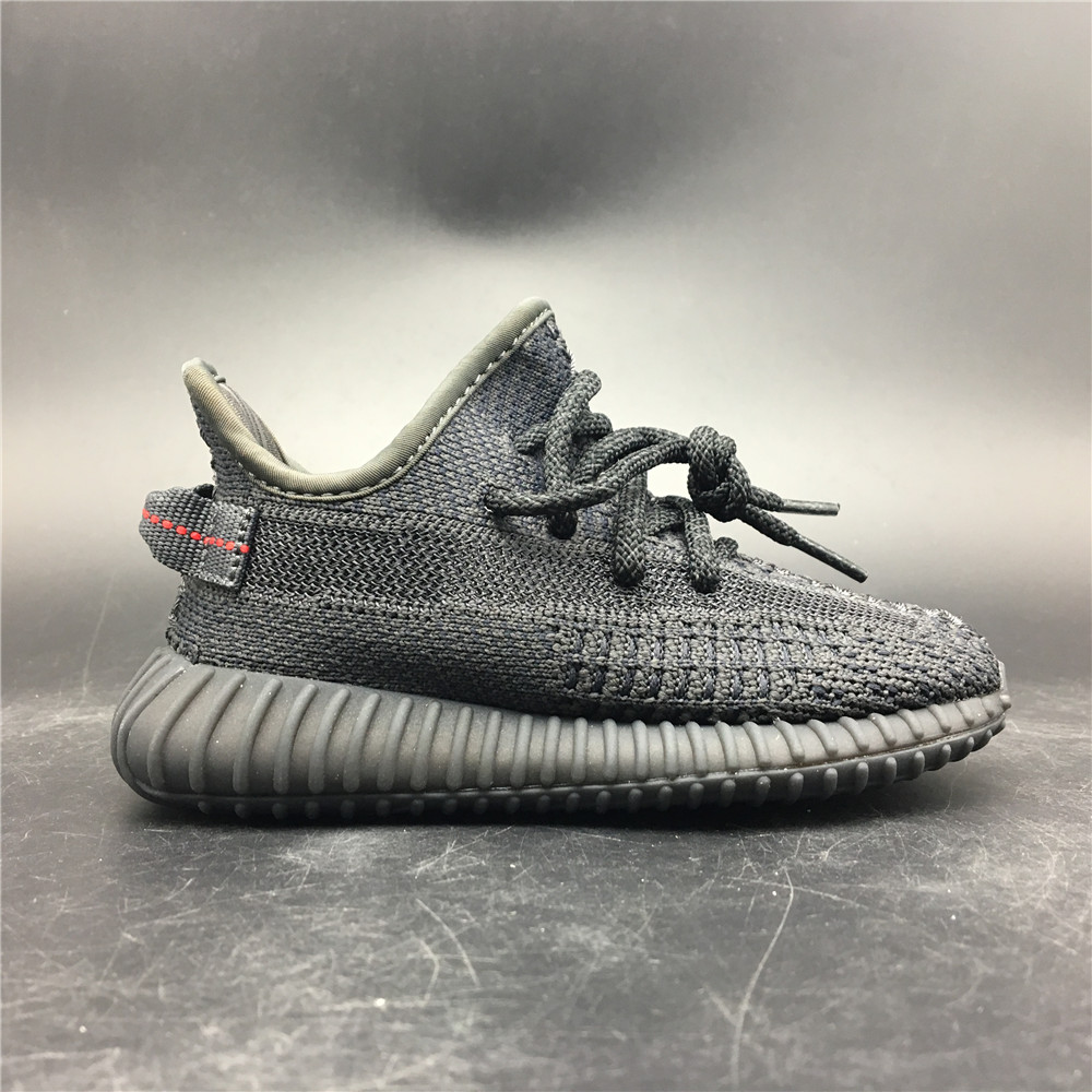 Yeezy Boost 350 V2 Black (Non-Reflective) (Kids)