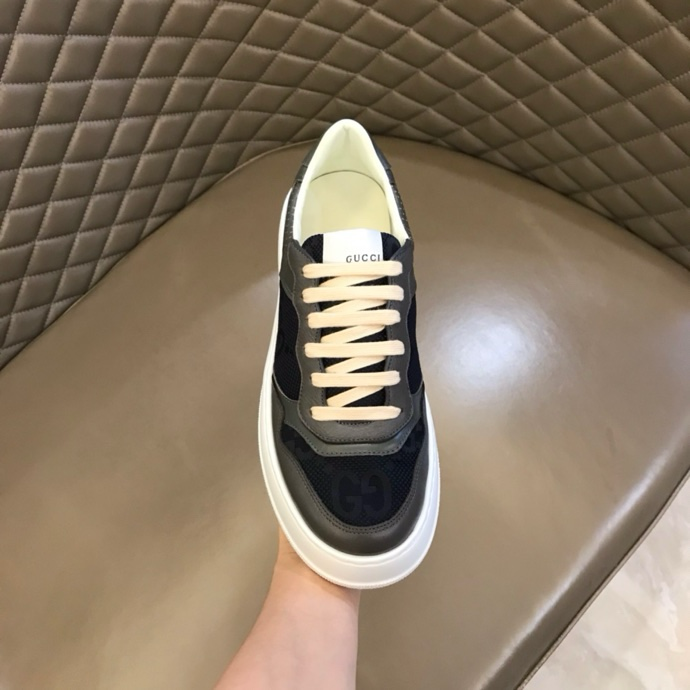 Gucci GG embossed sneakers Black Gray White