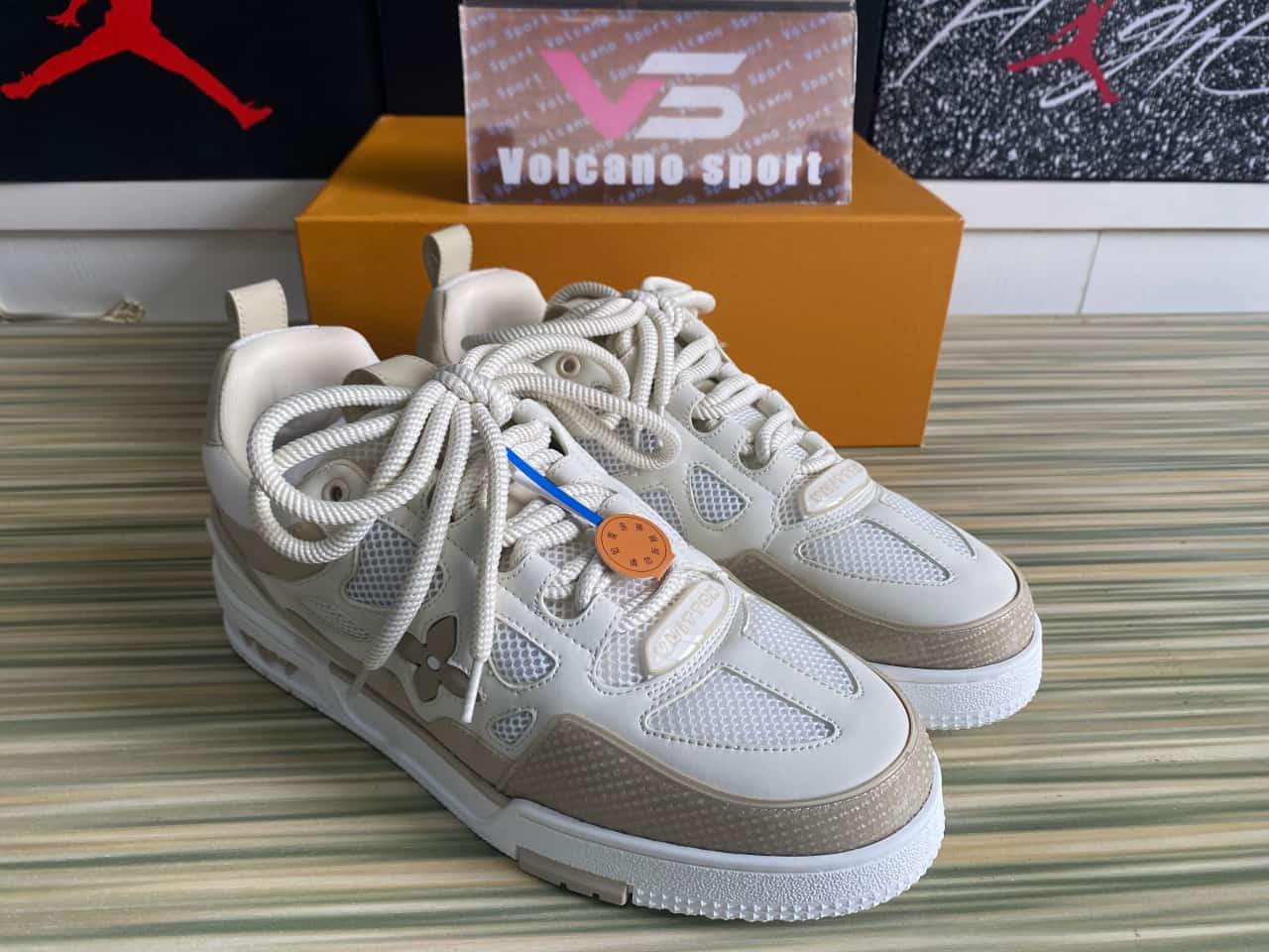 LV Skate Sneaker Beige White