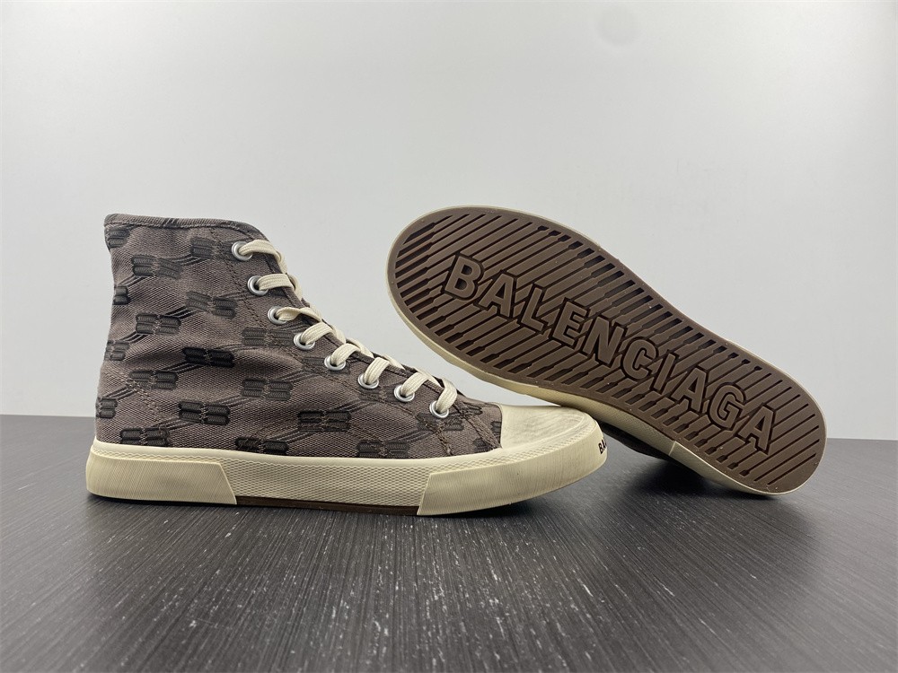 Balenciaga Paris High-top Laced Sneakers