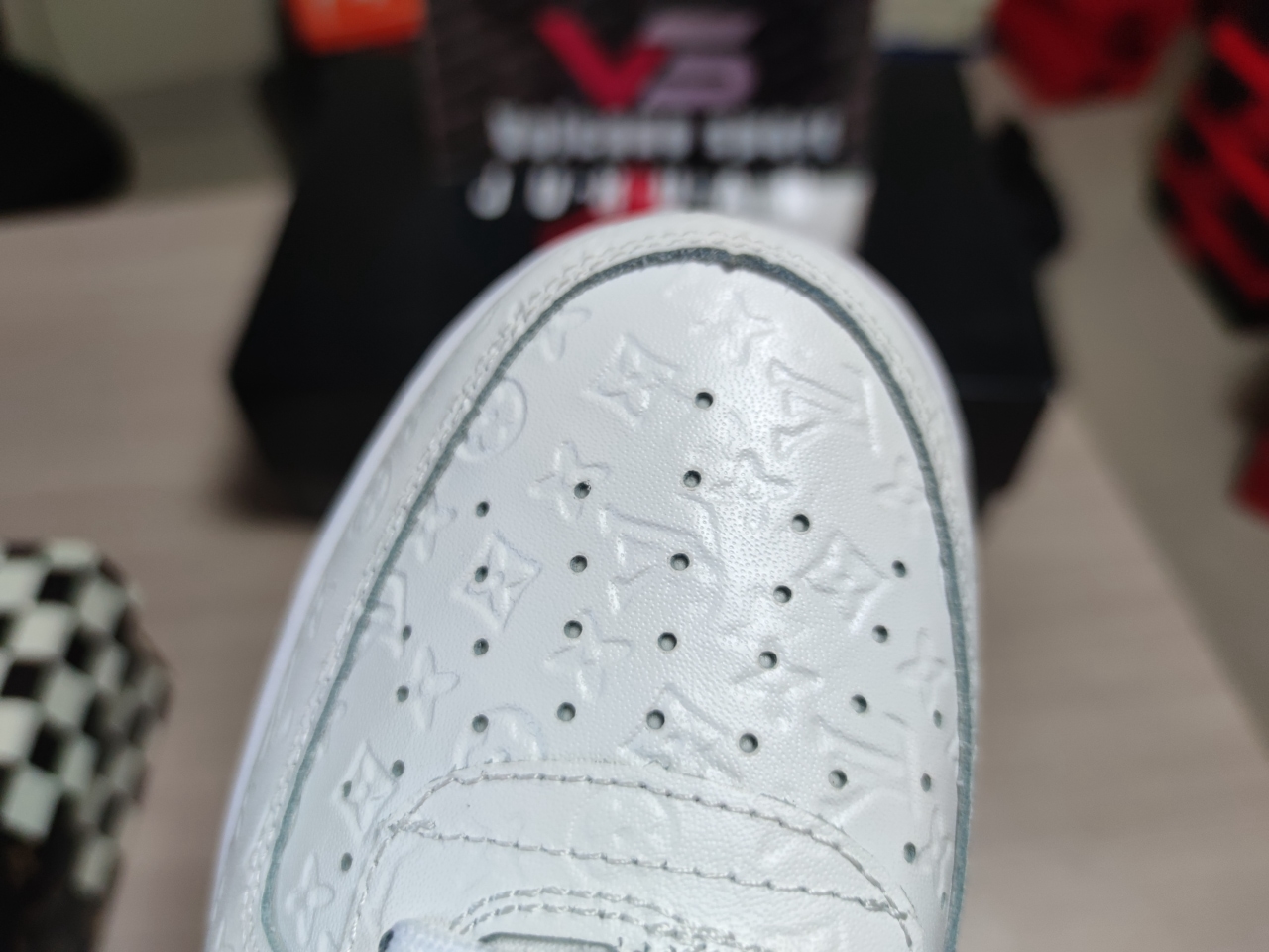 LV x Air Force 1 Mid White