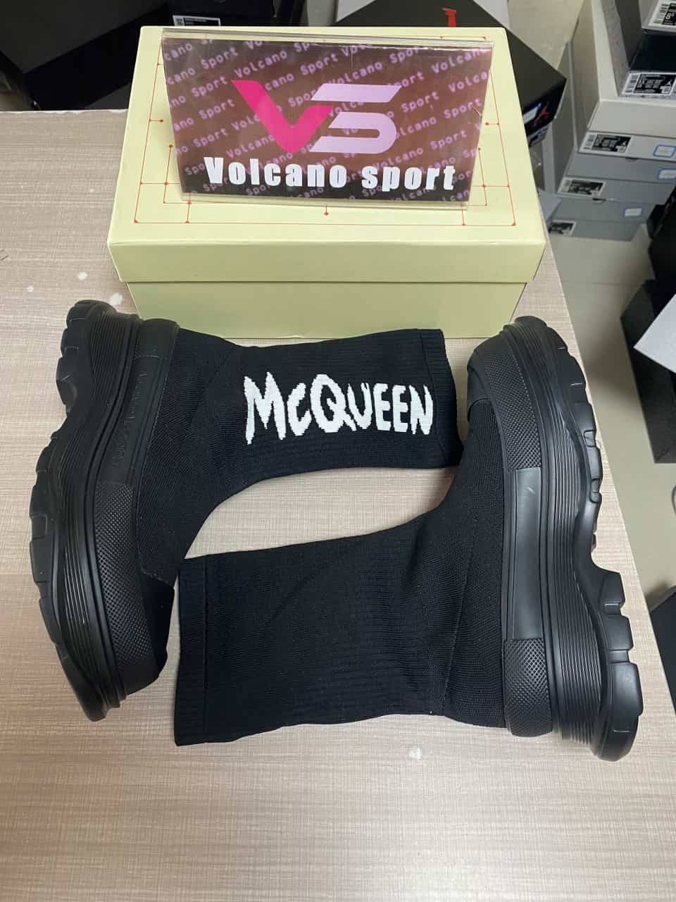 Alexander McQueen Sock Boots In Black