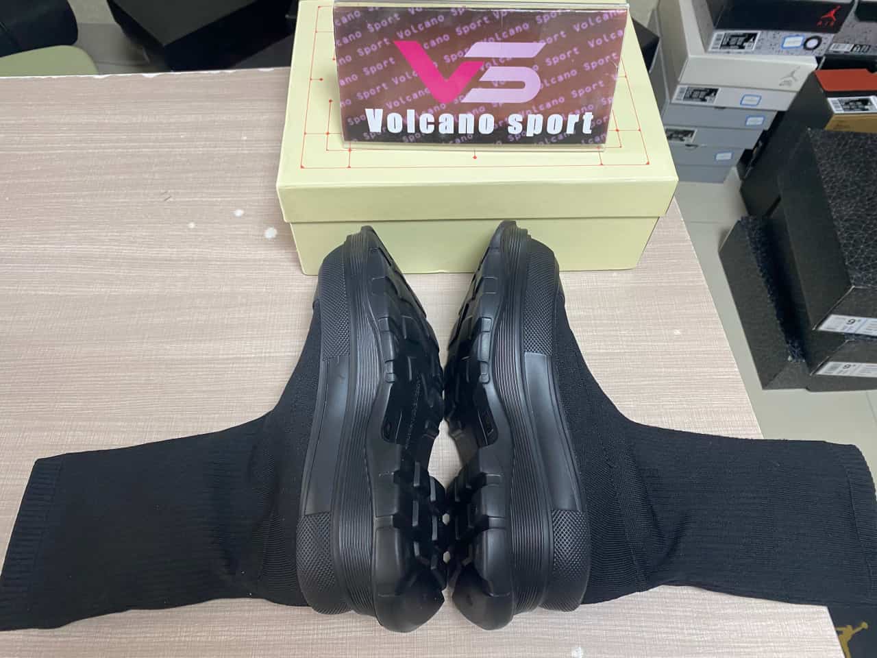 Alexander McQueen Sock Boots In Black