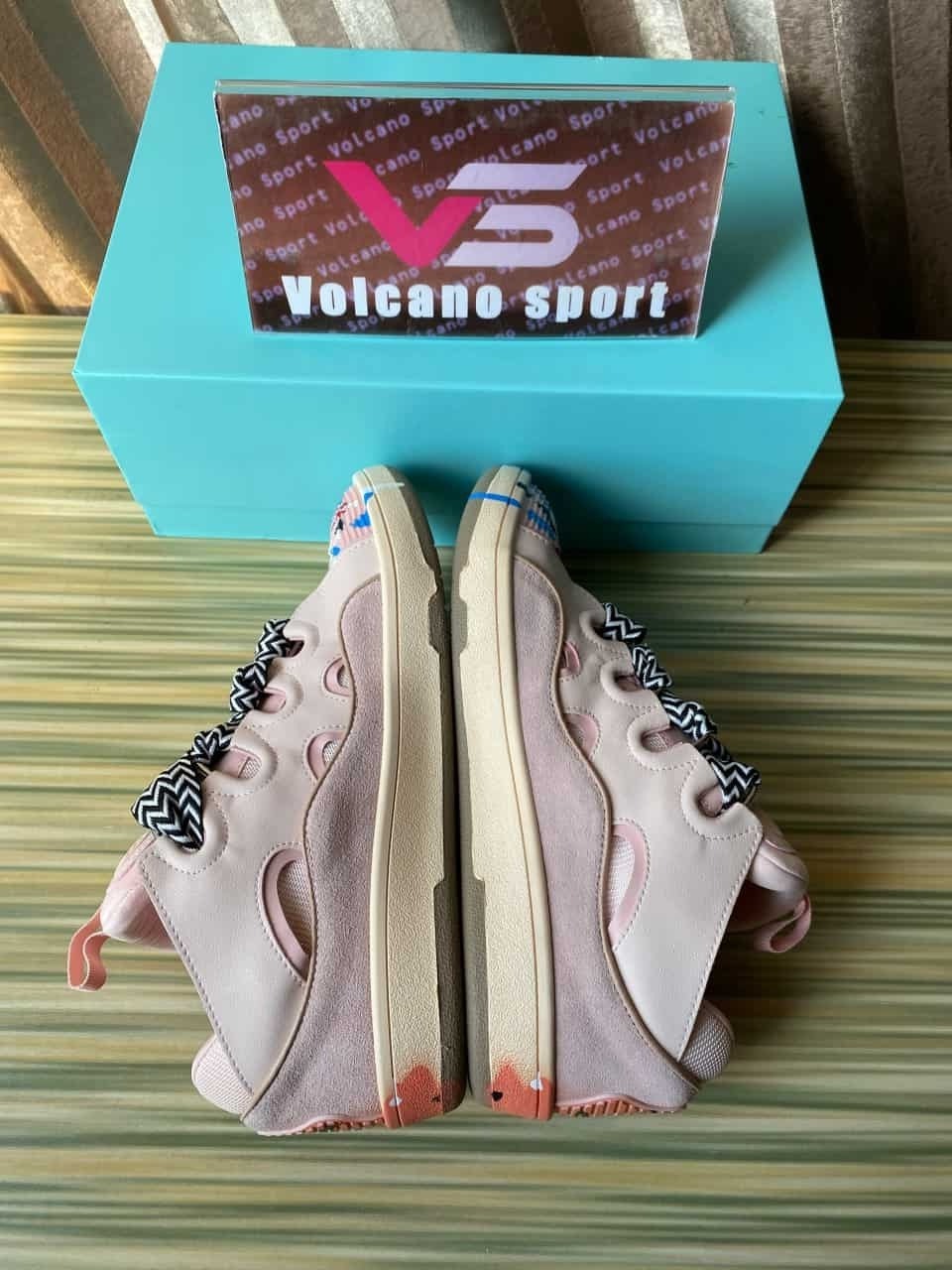 Lanvin Leather Curb Gallery Dept. Pale Pink Multi