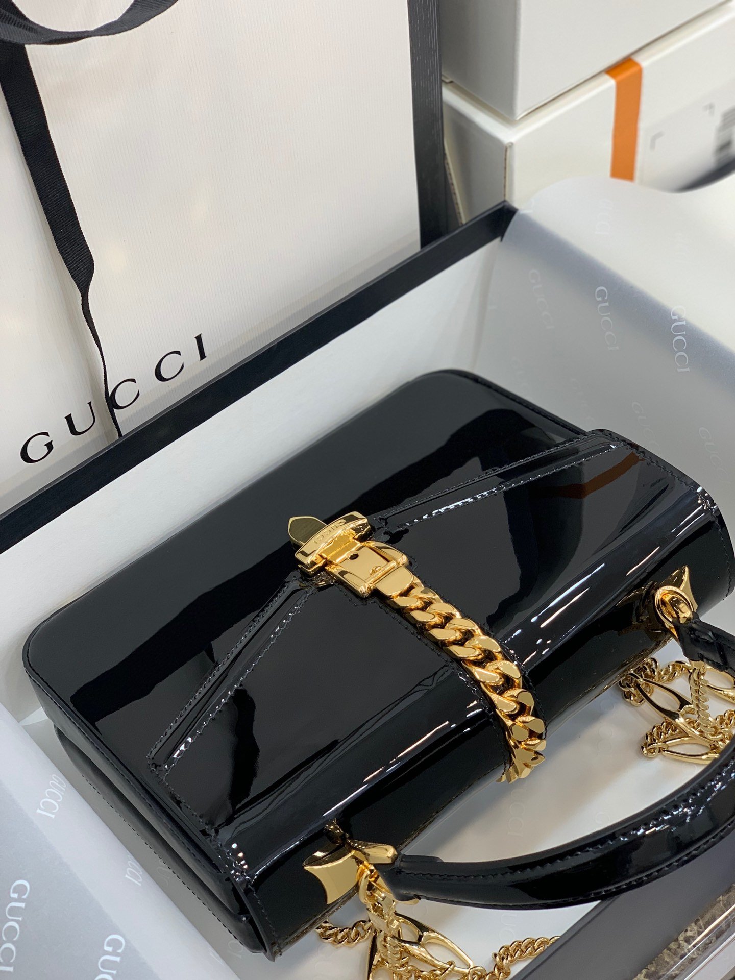 GUCCI Sylvie 1969 443497 20*14*5cm