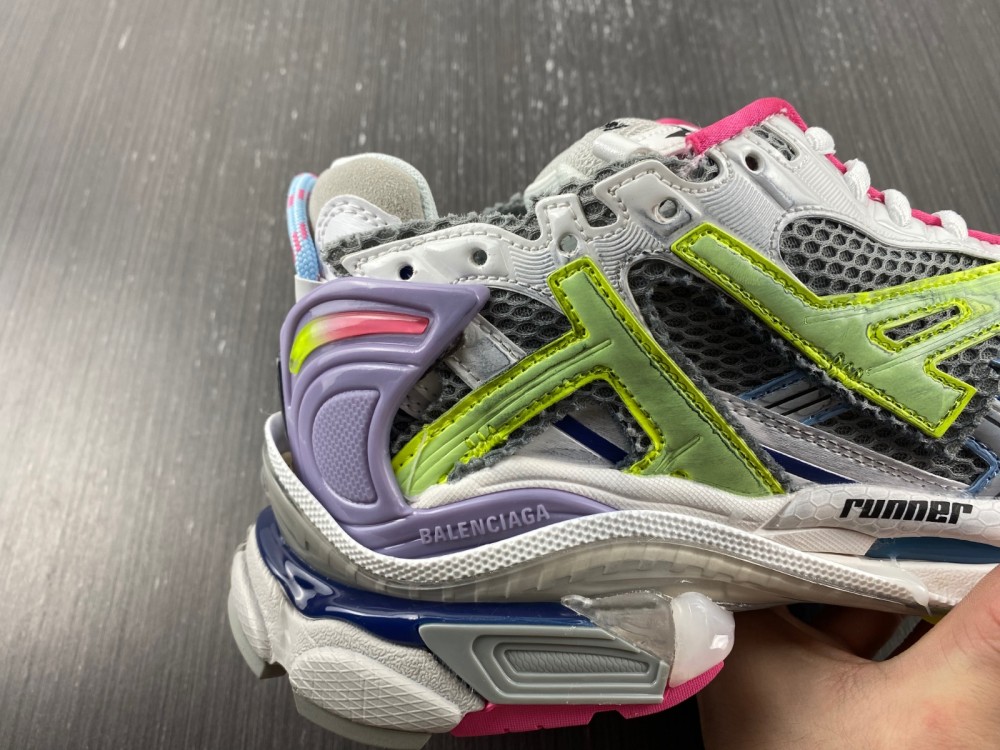Balenciaga runner purple green