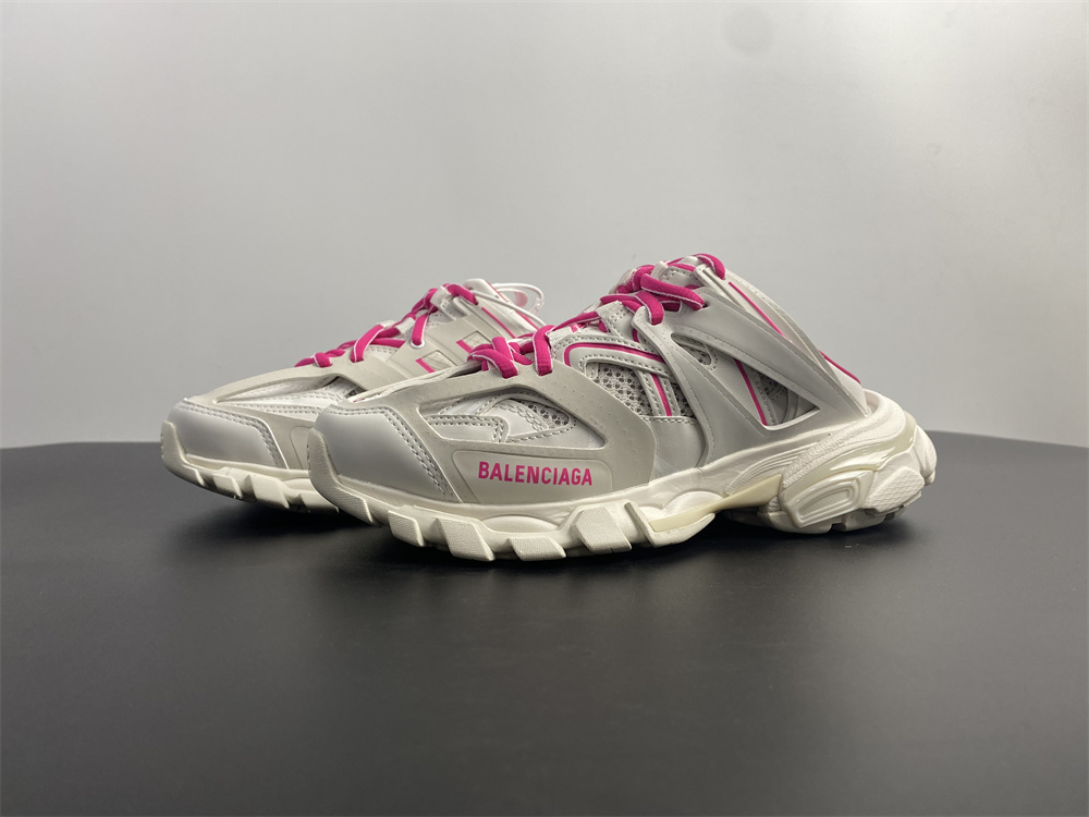 Pink&White Womens Balenciaga Track Sneakers