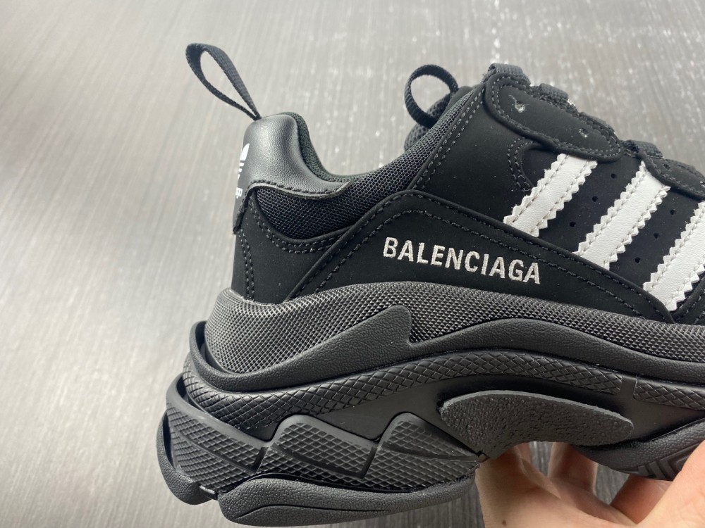 Balenciaga x Adidas Triple S (Black/White)