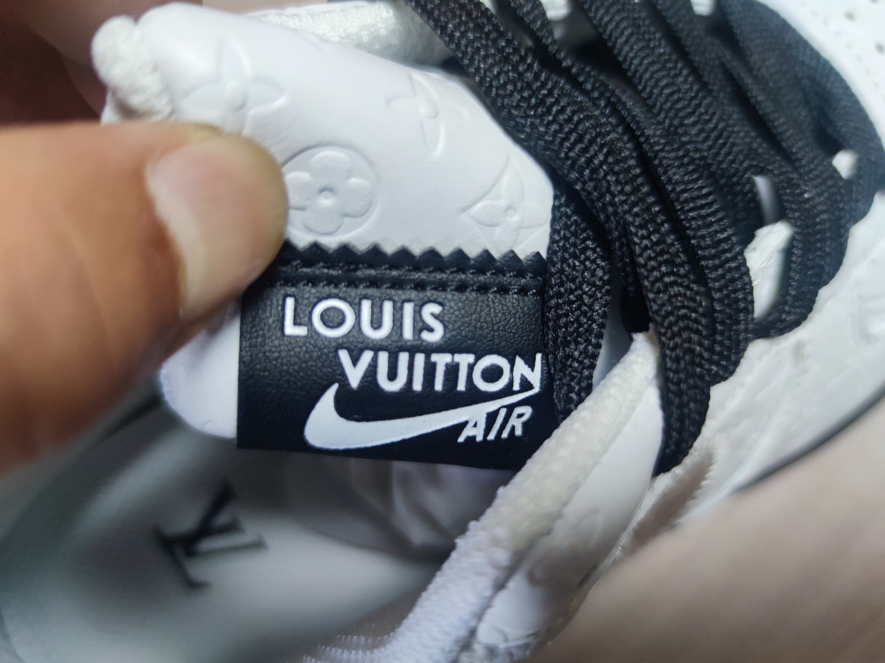 LV x Air Force 1 White Black