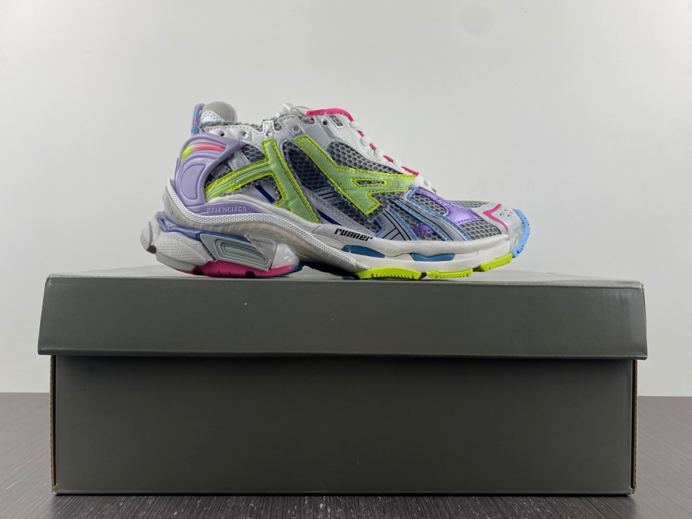 Balenciaga runner purple green