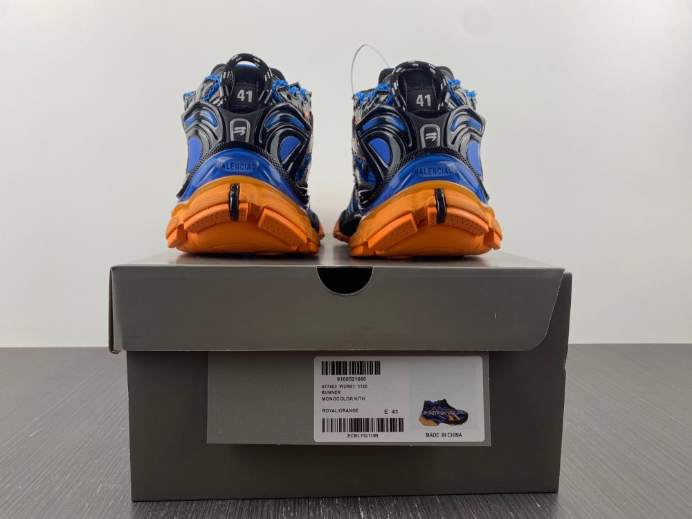 Balenciaga Runner Sneaker Blue Orange