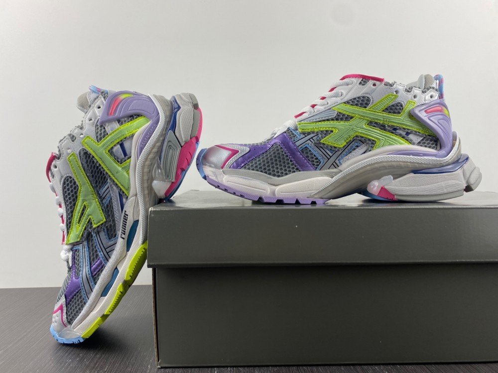 Balenciaga runner purple green
