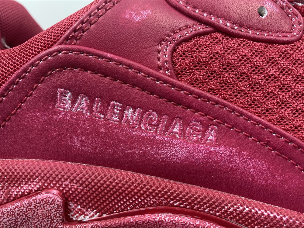 Balenciaga Triple S Sneaker 'Dark Red' 524039-W3CN3-6000 - 524039-W3CN3-6000