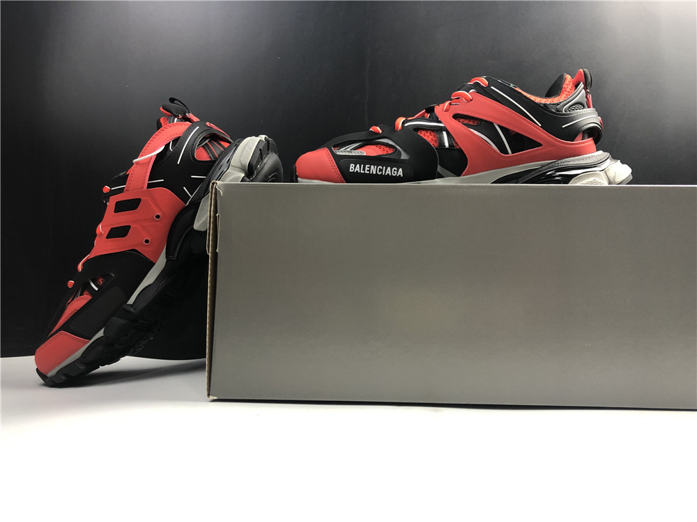 Balenciaga Track Sneaker 'Red Black' - Balenciaga - 542023 W3AD1 6192 - red/grey/black/white