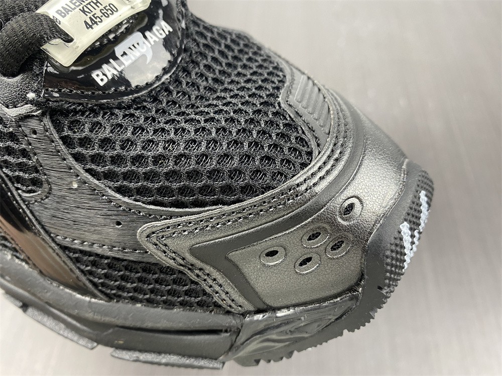 BALENCIAGA Mesh Rubber Monocolor Womens Runner Sneakers