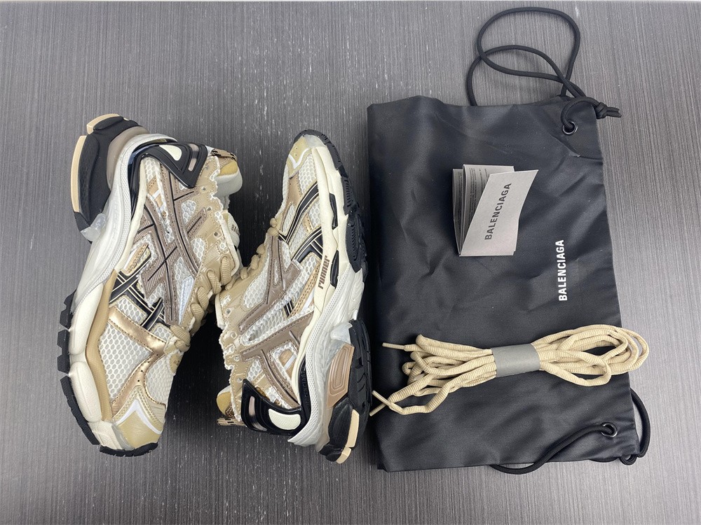 Balenciaga Runner Shoes in Beige, Men's