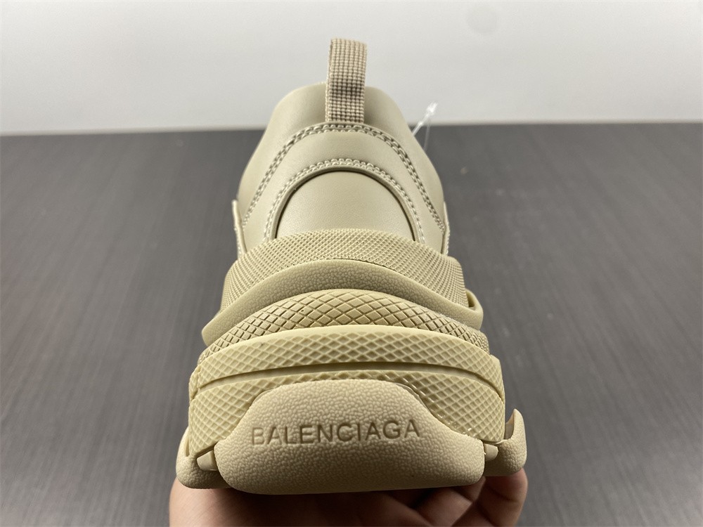 Balenciaga Allover Logo Triple S Creamy Chunky Sneakers/Shoes 524039W2FA19710