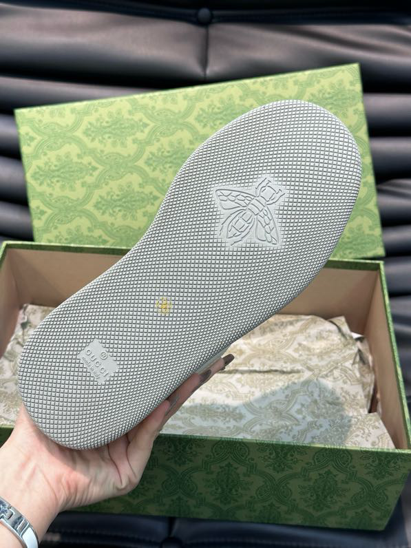 Gucci Screener GG Sneakers White Beige Grey