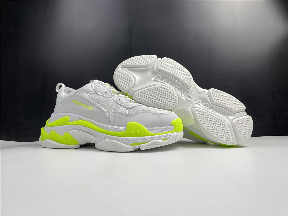 Balenciaga Wmns Triple S Sneaker 'Clear Sole - White Fluo Yellow'