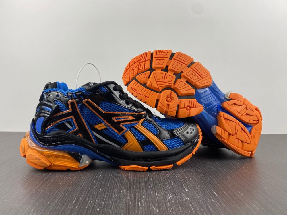 Balenciaga Runner Sneaker Blue Orange