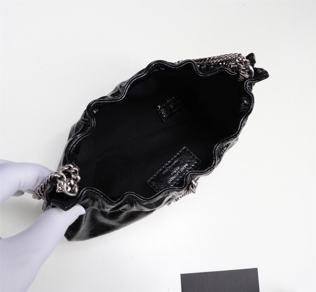 YSL Mini leather shoulder bag 681632 24x14x4cm