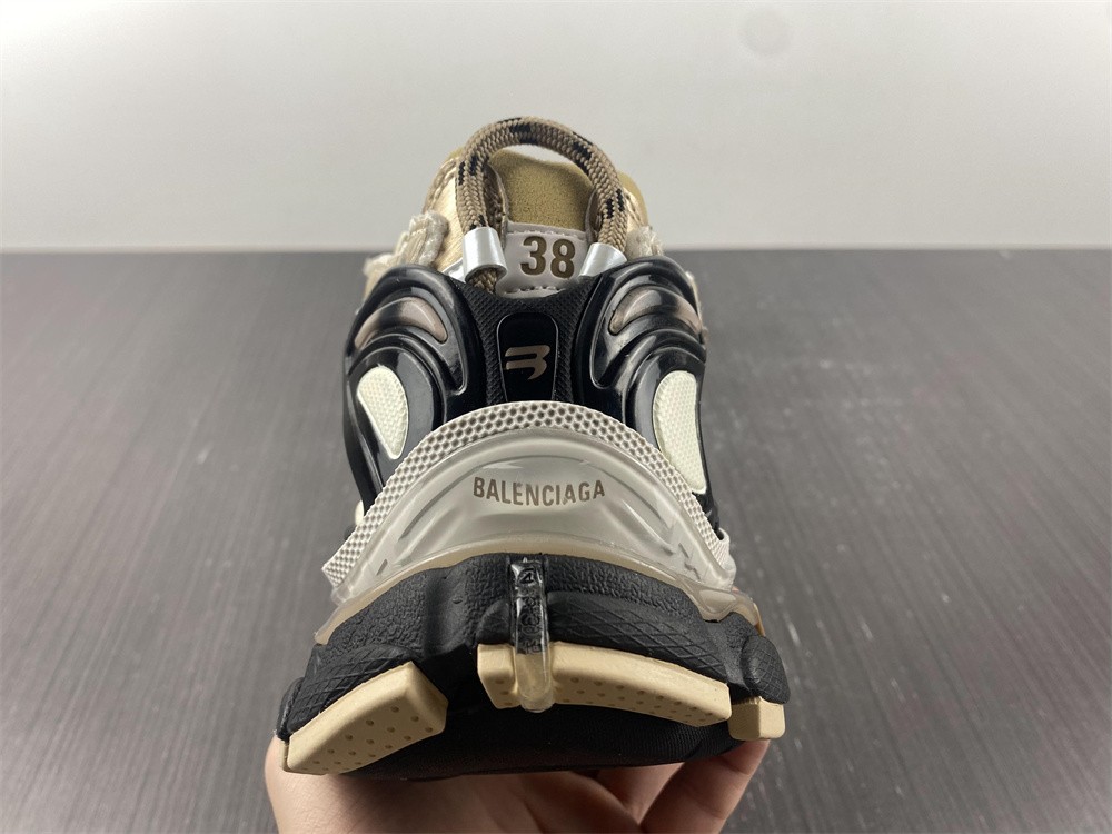 Balenciaga Runner Shoes in Beige, Men's